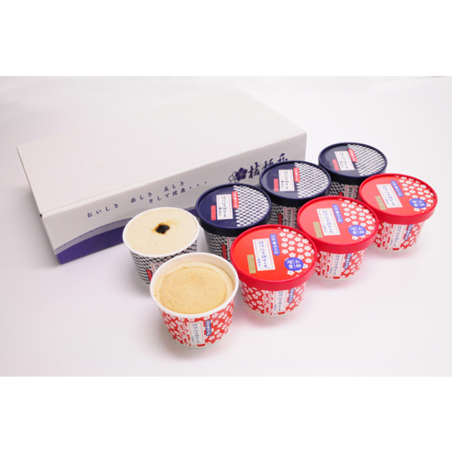 桔梗信玄餅アイス　オリジナル4個・プレミアム4個詰合せセット