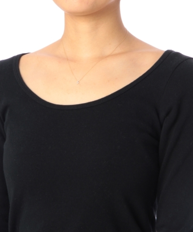 ダイヤモンド イニシャルネックレス S