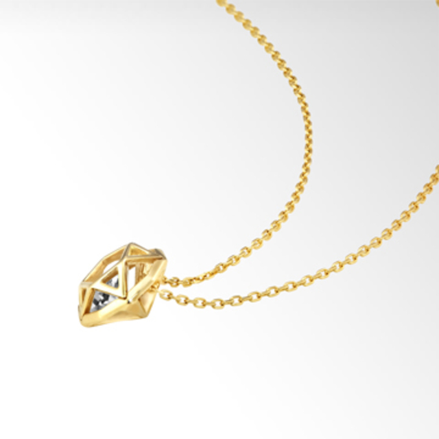 WHITE TOPAZ CHOCOLATIER NECKLACE