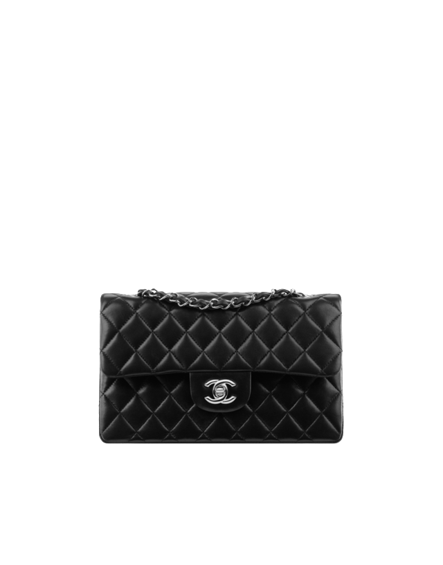 マトラッセ　スモールハンドバッグ（ラムスキン・ブラック）