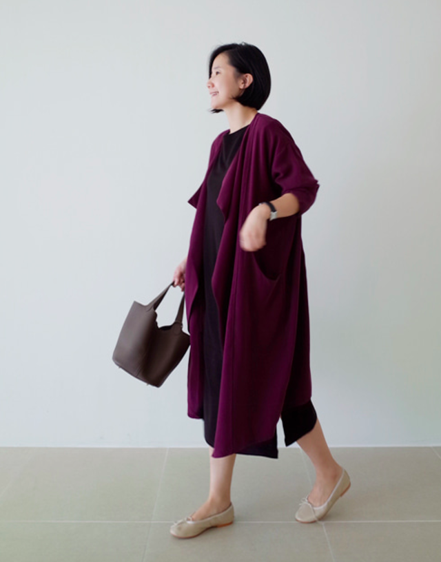 流れるような美シルエットコート