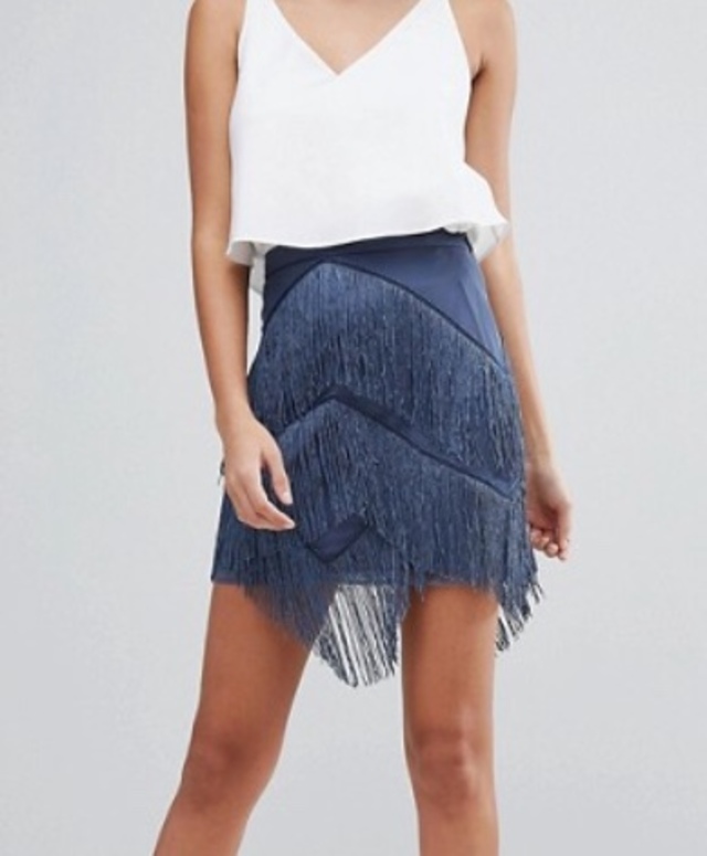 フリンジミニスカート
