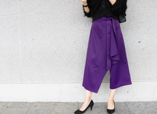 ラップスカート風パンツ