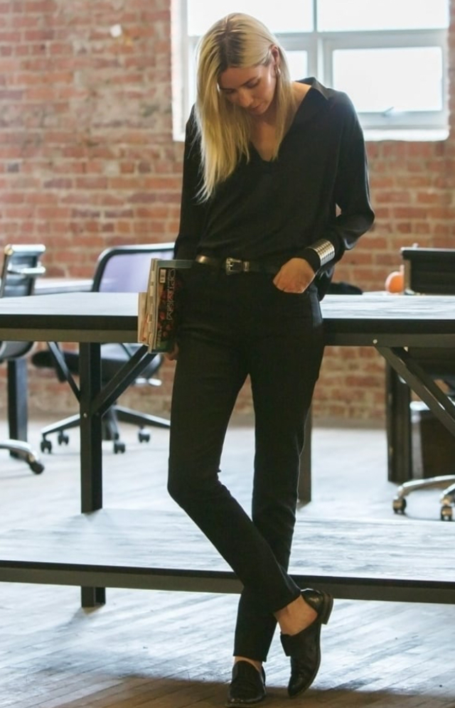 ハイライズシガレットジーンズ