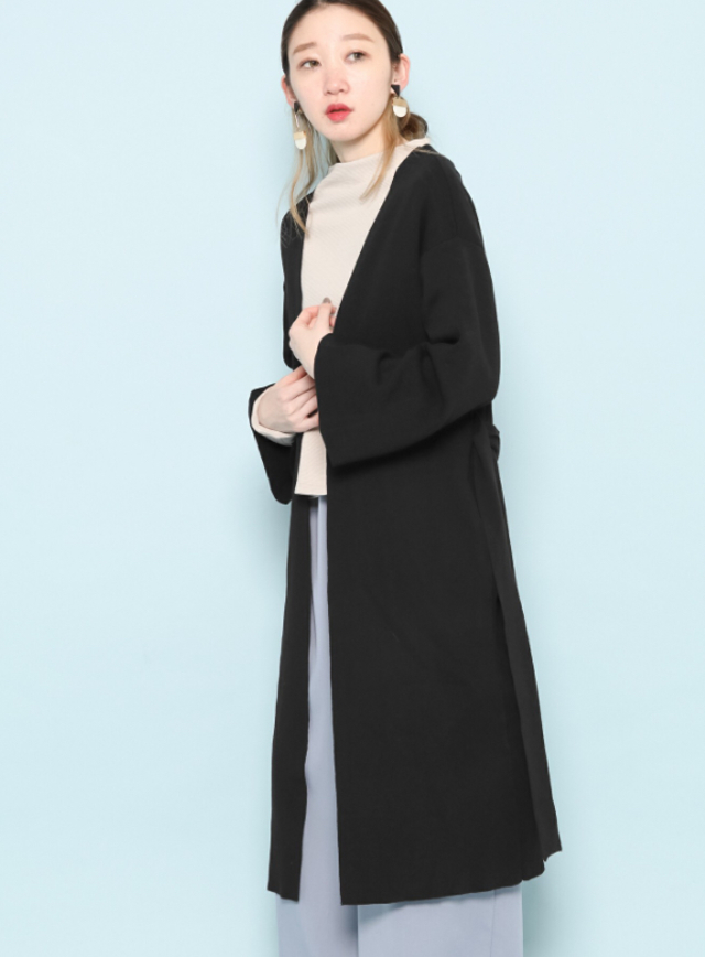 ベルスリーブロングカーディガン