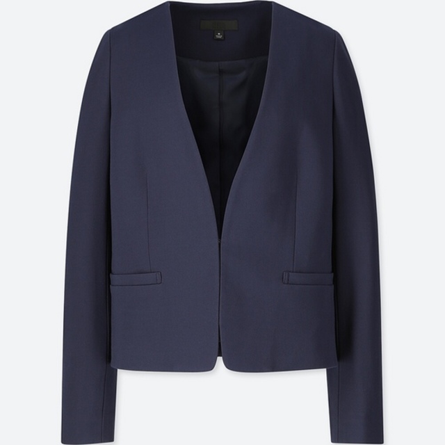 ポンチノーカラージャケット