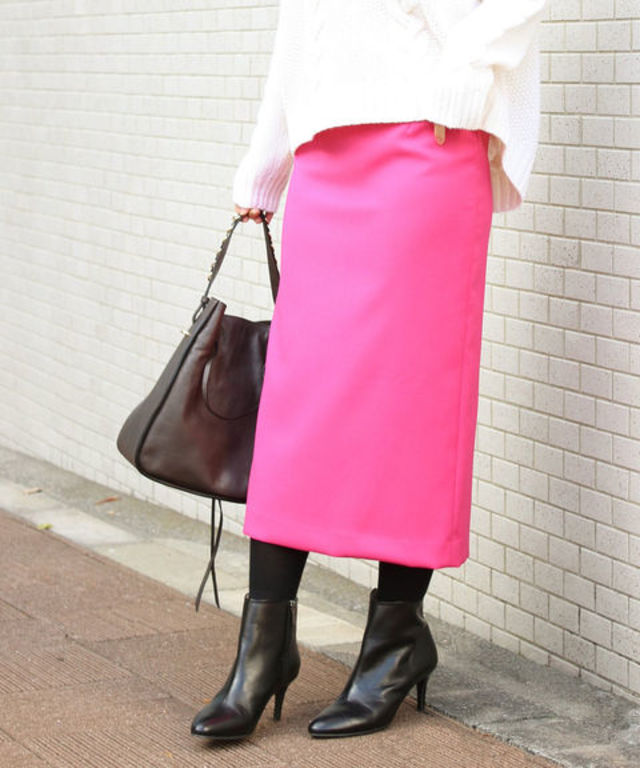 ダブルクロスハイライズスカート