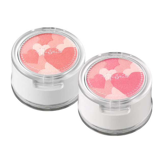 ハートチークカラー