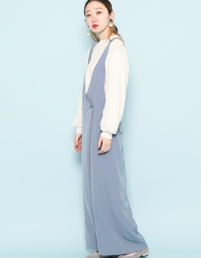 カシュクールオールインワン