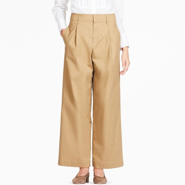 ハイウエストチノワイドパンツ