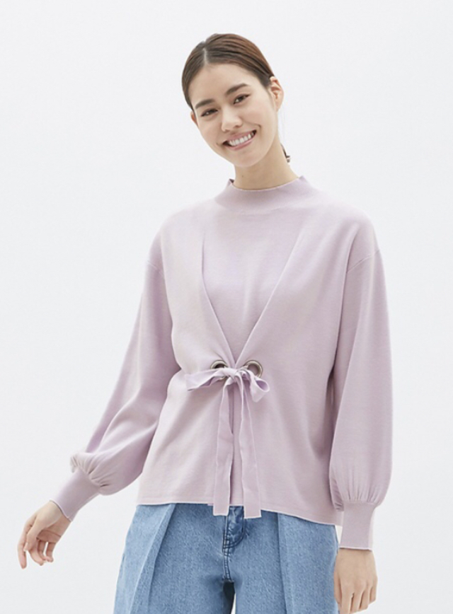 ウエストタイセーター(長袖)