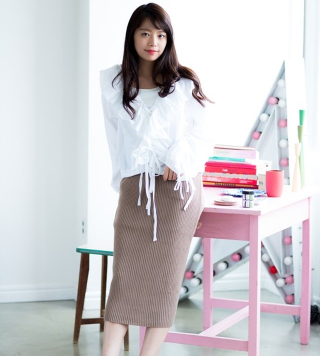 ロングニットスカート