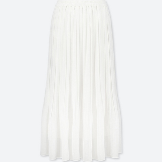 ハイウエストシフォンプリーツスカート