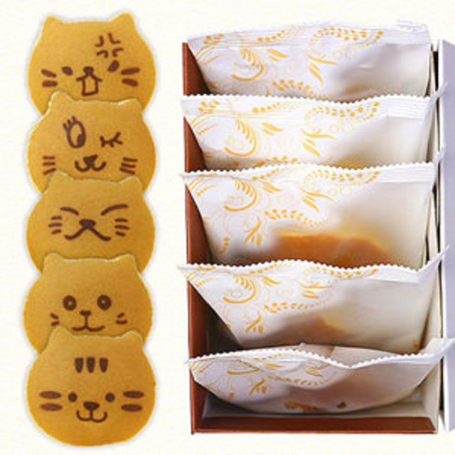 猫さんどら焼き「ドラねこ」5個入り 小豆餡 ギフト仕様 ネコのお菓子 短納期