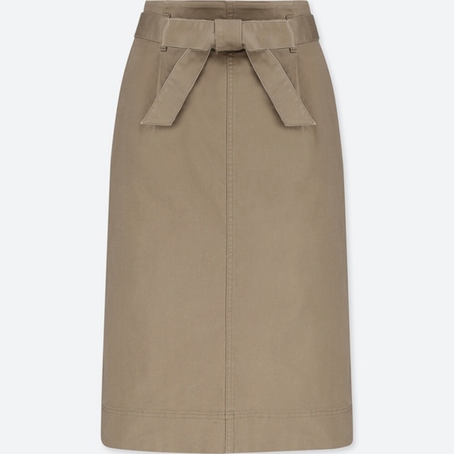 ハイウエストベルテッドナロースカート（丈短め64～66cm）