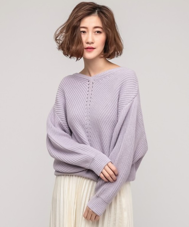 2WAYドルマンスリーブニット