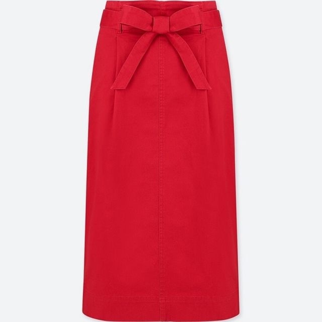 ハイウエストベルテッドナロースカート（丈標準70～72cm）