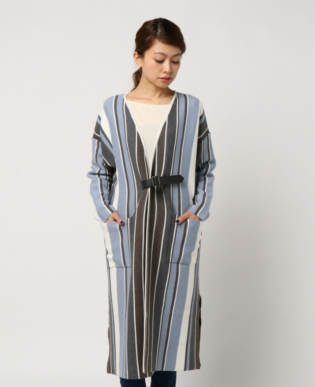 ストライプニットカーディガン(日本限定)