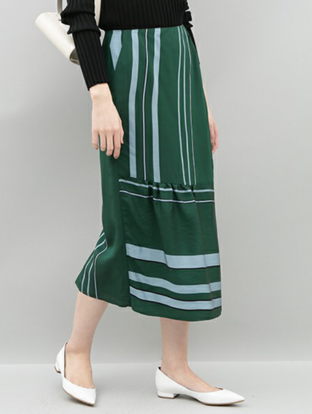 MANTECOストライプスカート