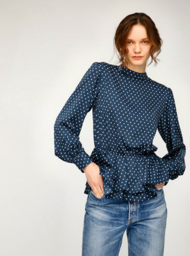 TINY DOT BLOUSE