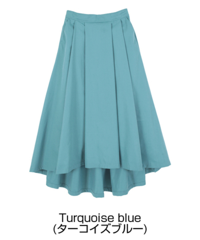 イレギュラーヘムタックフレアスカート