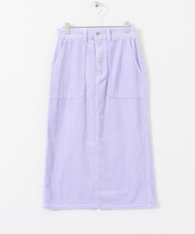 カラーコーデュロイタイトスカート