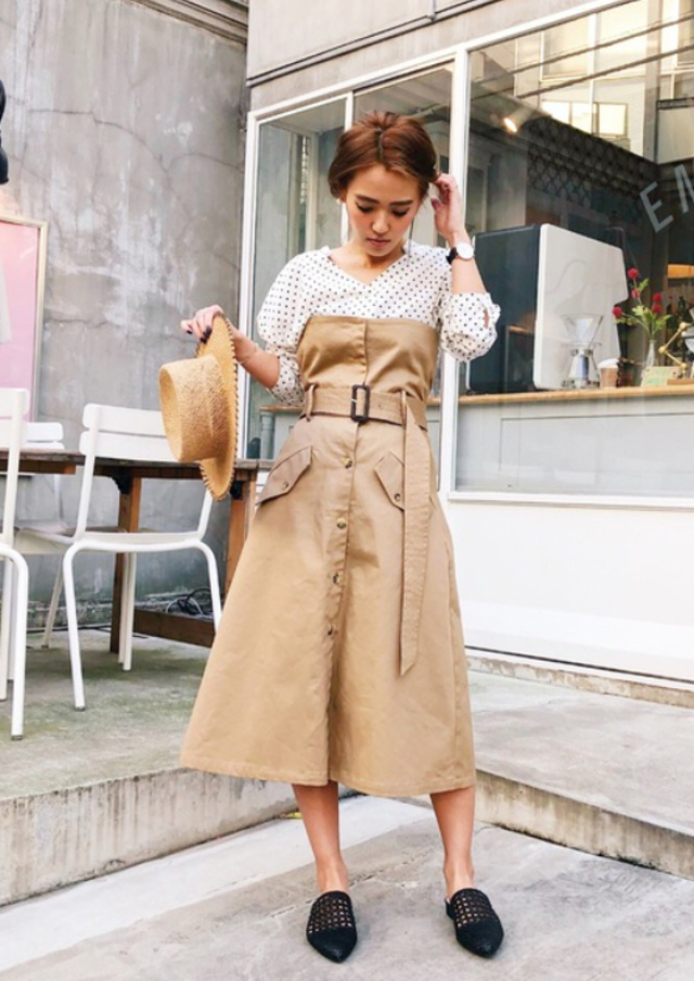 【2WAY】トレンチスカート/ビスチェワンピース