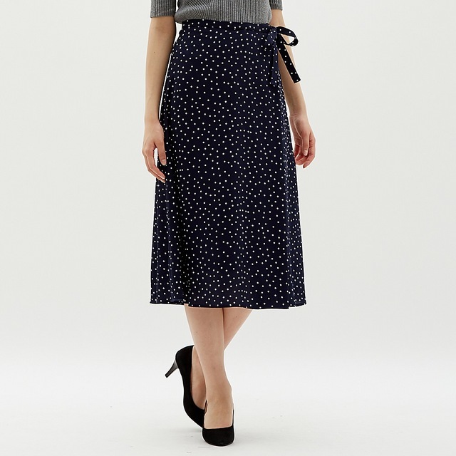 ドットフレアミディスカート