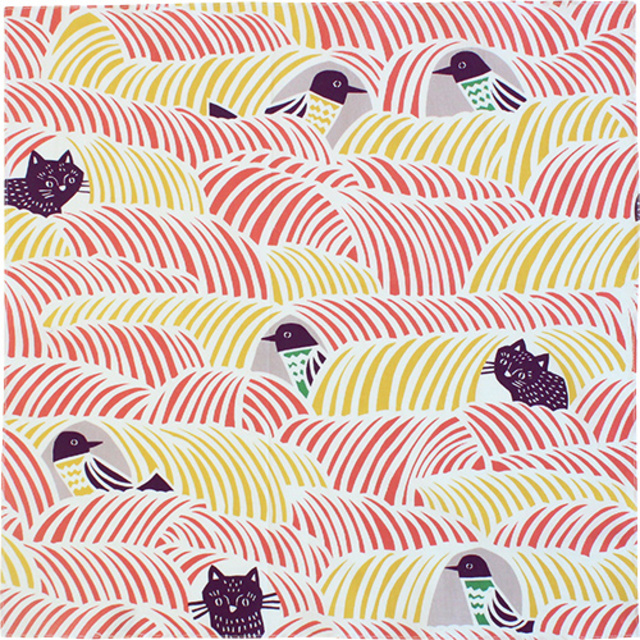 ４５ こはれ ねこととり ピンク