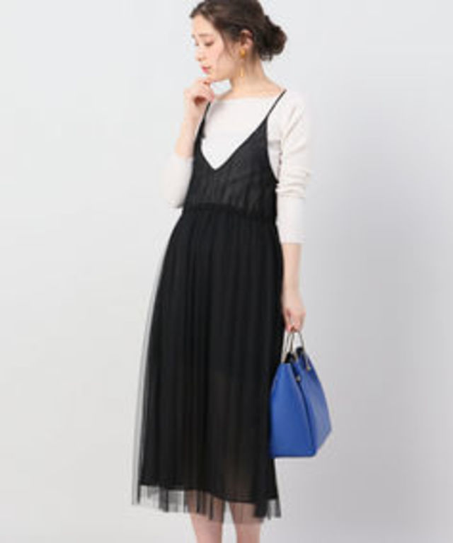 チュールキャミワンピース