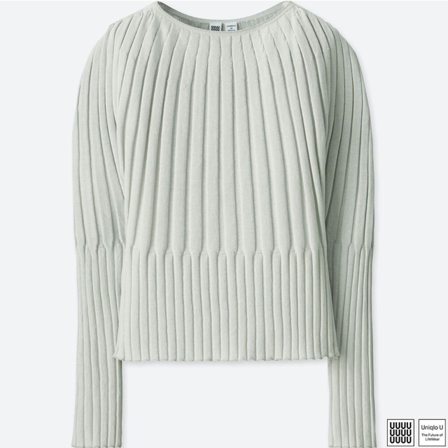 3Dリブバルーンクルーネックセーター(長袖)+E