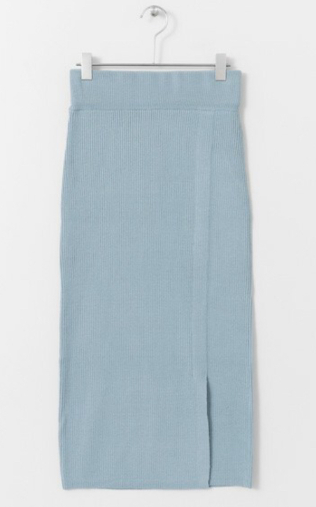 リブスリットタイトスカート