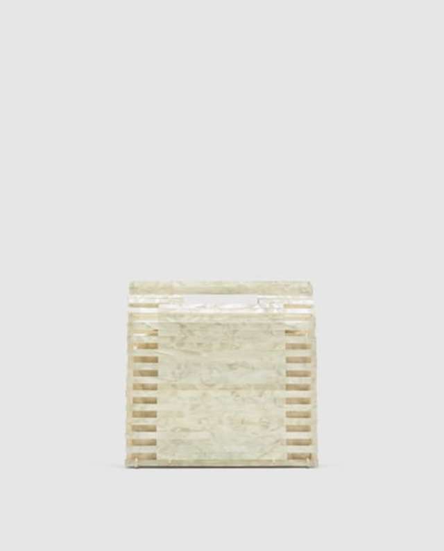 マザーオブパール風ミニトートバッグ