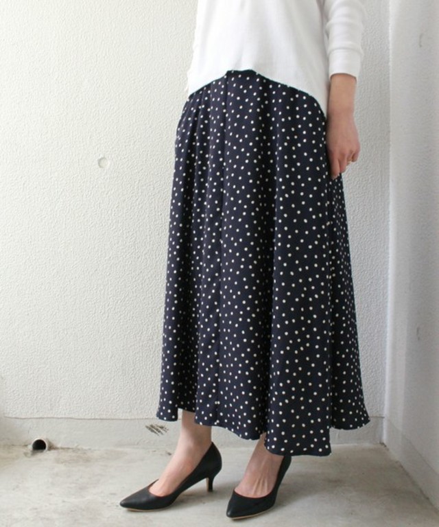 ドットフレアースカート