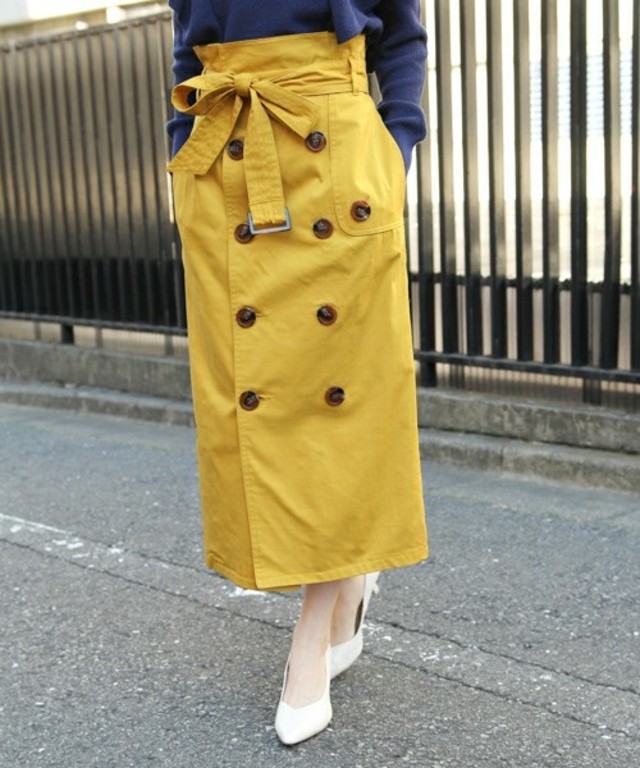 トレンチタイトスカート