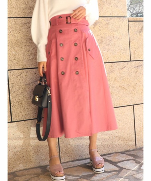 トレンチライクマキシスカート