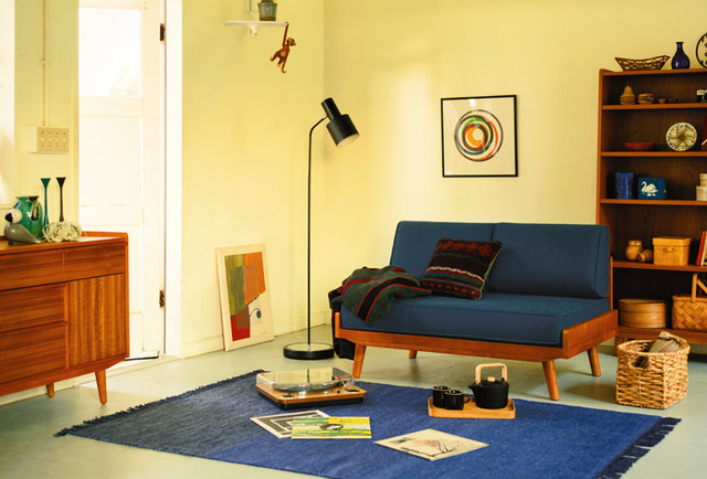 ALBERO(アルベロ) カバーリングソファ 2シーター チークカラー/ウォールナットカラー