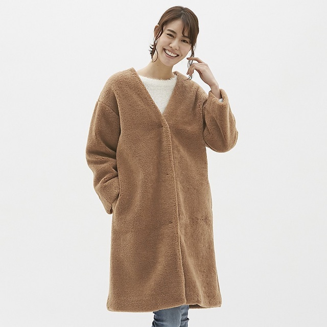 ボアガウンコートCL