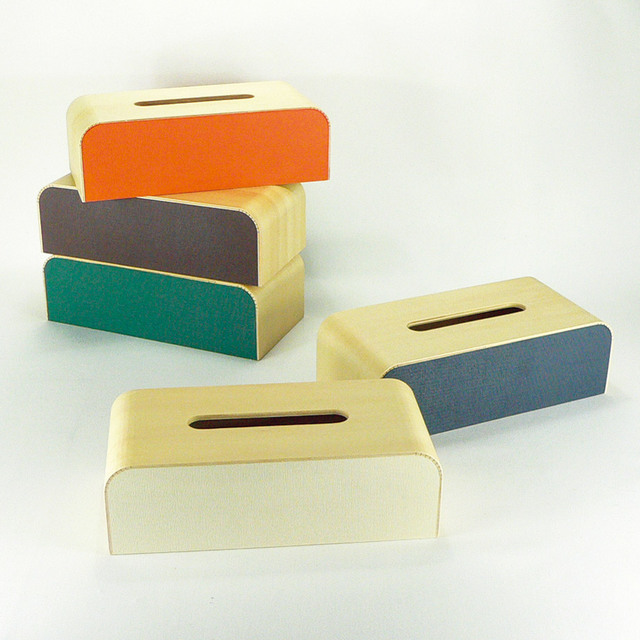 カラーボックス 北欧調ティッシュケース