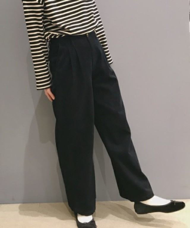 太コーデュロイワイドパンツ