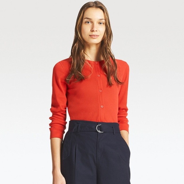 ミニワッフルカーディガン（長袖）