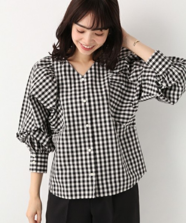 前後2WAY  ソデボリュームブラウス