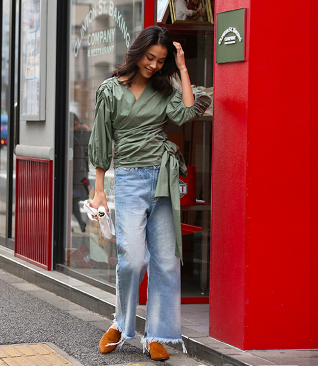 カシュクールブラウス