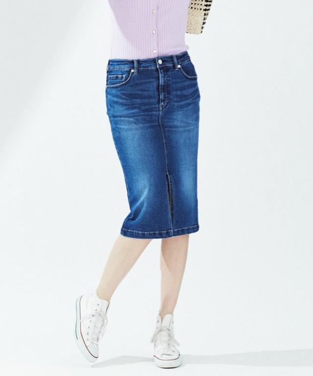デニムタイトスカート