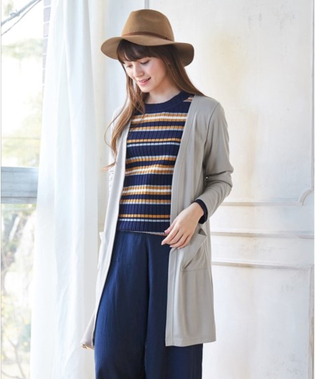 カットソーロングカーディガン