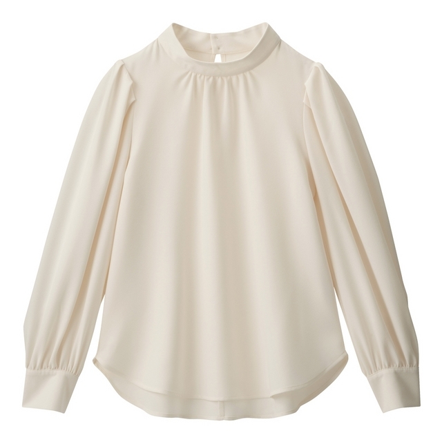 スタンドカラーブラウス