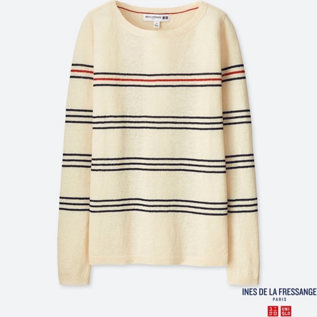 プレミアムリネンボーダーセーター