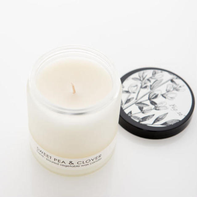 ベジタブルワックスキャンドル スイートピー＆クローバー
