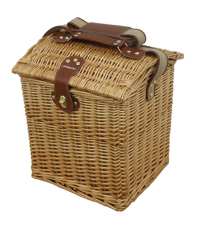 キャプテンスタッグ ピクニックバスケット クーラーバッグタイプ ロング UT-1003