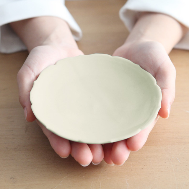 宮田竜司「輪花皿 4寸皿」